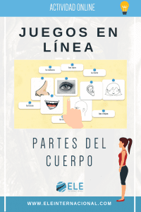 Las partes del cuerpo actividad online gratuita para clase de ELE. Ideas para clase de español. 