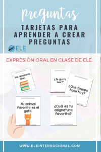 Juego para hablar en clase de ELE. Actividades para mejorar la expresión oral. #spanishteacher