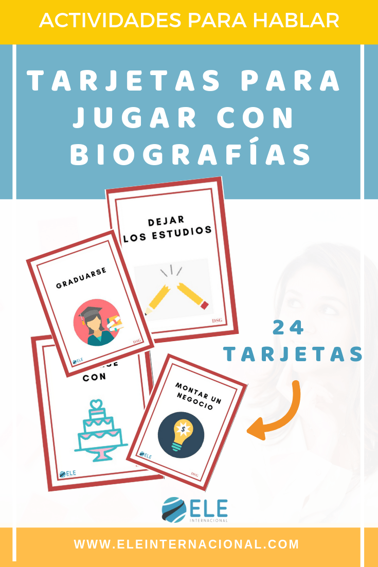 Actividades para trabajar las biografías en clase de español. Actividades para mejorar la comunicación oral. #profedeele #spanishteacher
