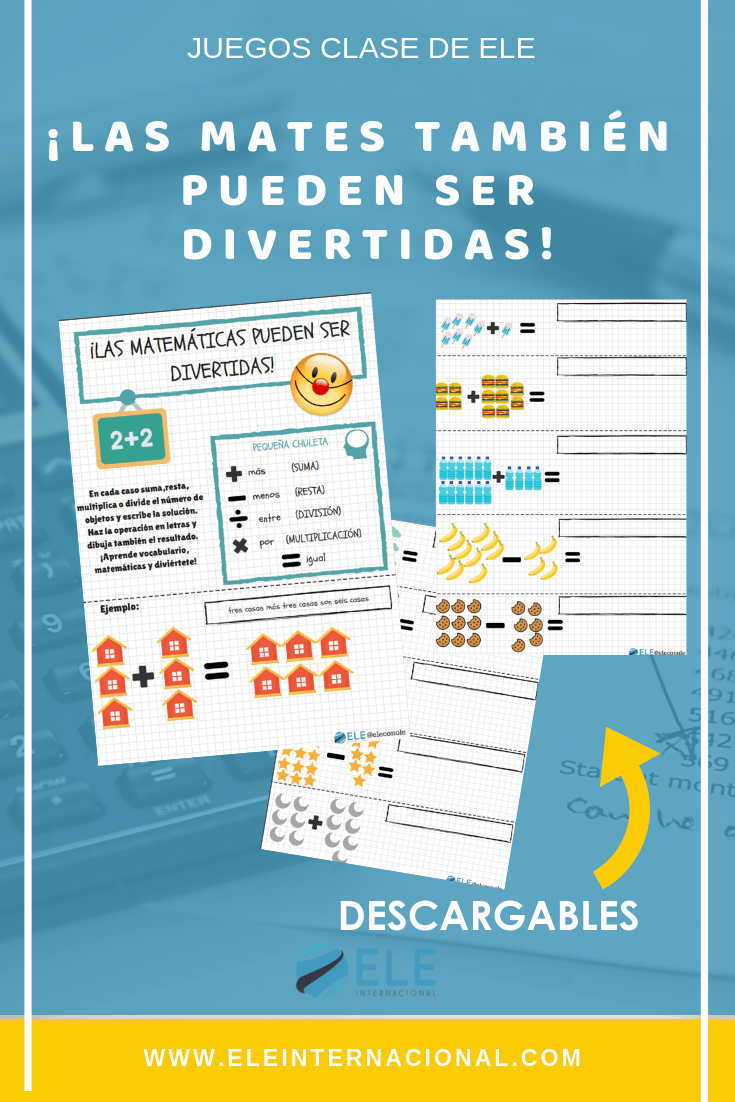 Actividades para trabajar las matemáticas en clase de español. #spanishteacher #teachspanish