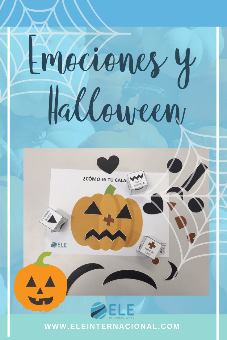 Trabaja las emociones en Halloween tirando los dados para hacer una calabaza diferente. #halloween #activity