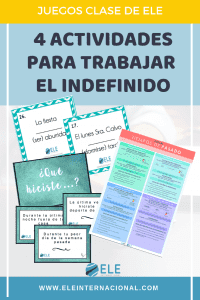 Pack de actividades para trabajar el indefinido