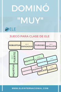 Dominó para mejora el vocabulario en clase de ELE.