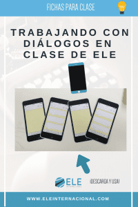 Plantilla descargable móvil. Cuadernos interactivos clase de español. #spanishteacher Diálogos