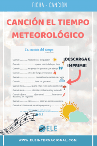 Hablando sobre el clima en la clase de ELE. #weather #actividad