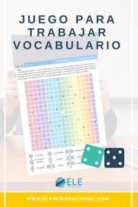 Juego de mesa para trabajar con vocabulario. Para todos los niveles. Divertido y rápido de utilizar. #profedeele #spanishteacher.