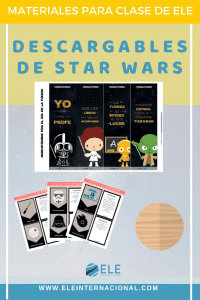Materiales de Star Wars para tus clases de ELE. Juegos, marcapáginas y mucho más para divertir en el aula con los personajes más famosos de la galaxia. #spanishteacher #juegos #starwars
