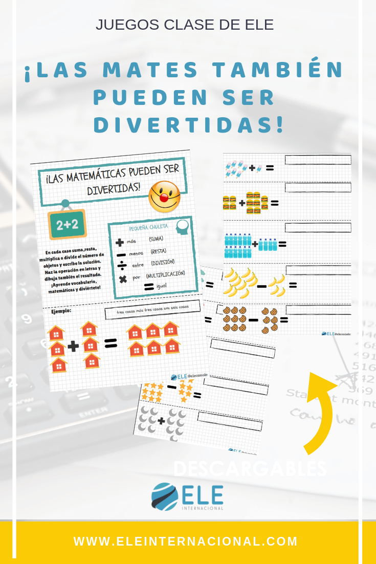 Actividades para trabajar las matemáticas en clase de español. #spanishteacher #teachspanish