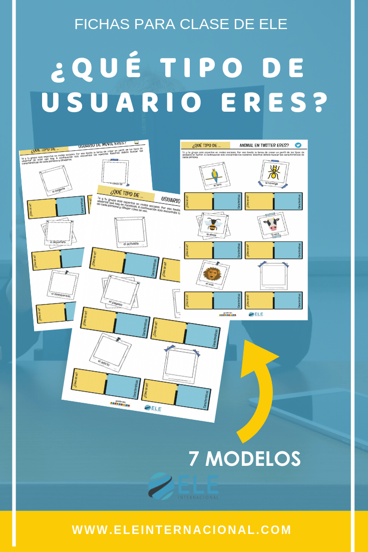Las redes sociales en clases de ELE es una actividad para enseñar a los alumnos los tipos de personas que existen en las redes. #activity #spanishteacher