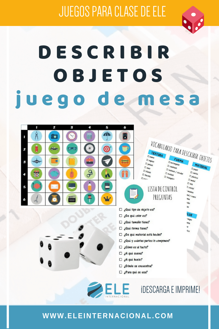 Juego de mesa para describir objetos