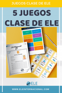 PACK DE JUEGOS PARA CLASE DE EPAÑOL. GAMIFICAR EN CLASE DE IDIOMAS. JUEGOS CLASE DE ELE. #SPANISHTEACHER #PROFEDEELE #RECURSOSEDUCATIVOS