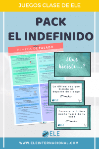 Pack de actividades para trabajar el indefinido