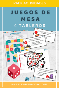 Pack de juegos de mesa para clase de idiomas. Descargables para trabajar en clase. #profedeELE #SpanishTeacher #TeachmoreSpanish 