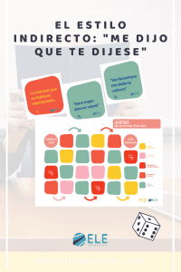 estilo indirecto. Actividades de repaso para clase de ELE. Gramática