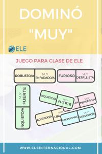 Dominó para mejora el vocabulario en clase de ELE.