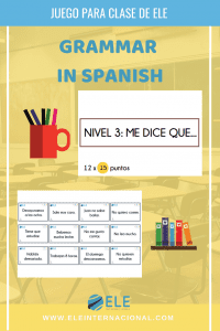 Actividades para trabajar gramática en clase de español de manera fácil y atractiva. #profedeele #spanishteacher Spanish grammar