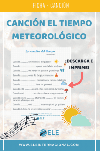 Hablando sobre el clima en la clase de ELE. #weather #actividad