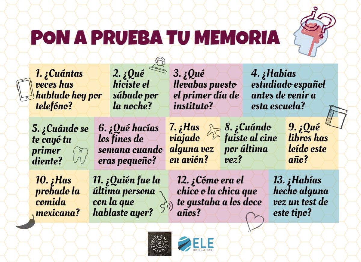 Uso de cuestionarios y test en clase de ELE 