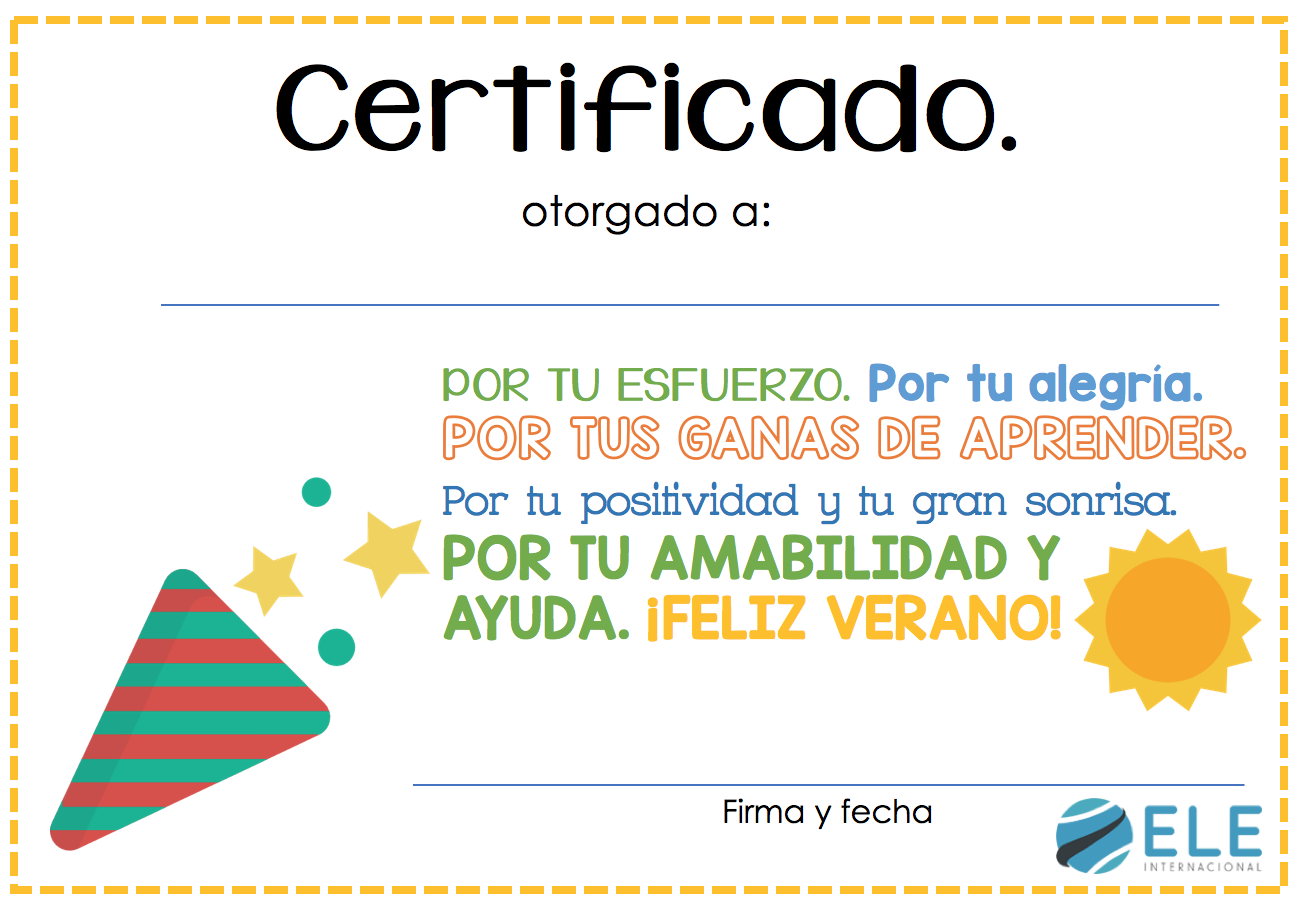 Diplomas para el último día de clase. Hay 20 diferentes para entregar entre tus alumnos. Refuerzo positivo. #spanishteacher #diplomas