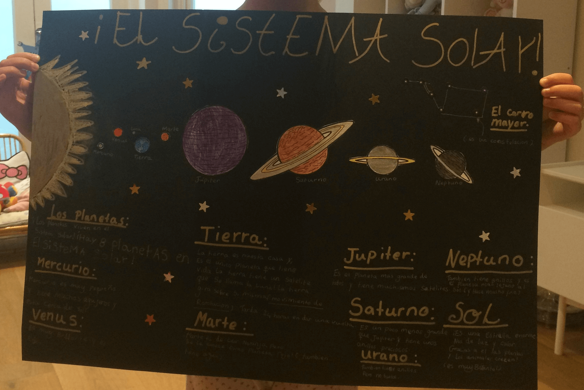 El sistema solar. Descargables para saber más sobre las planetas en español. #infografías #claseele