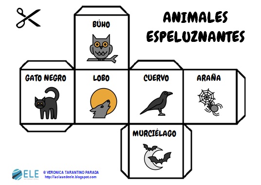 Historias para Halloween de la forma más divertida posible con estos ele dados. #games #activity #halloween