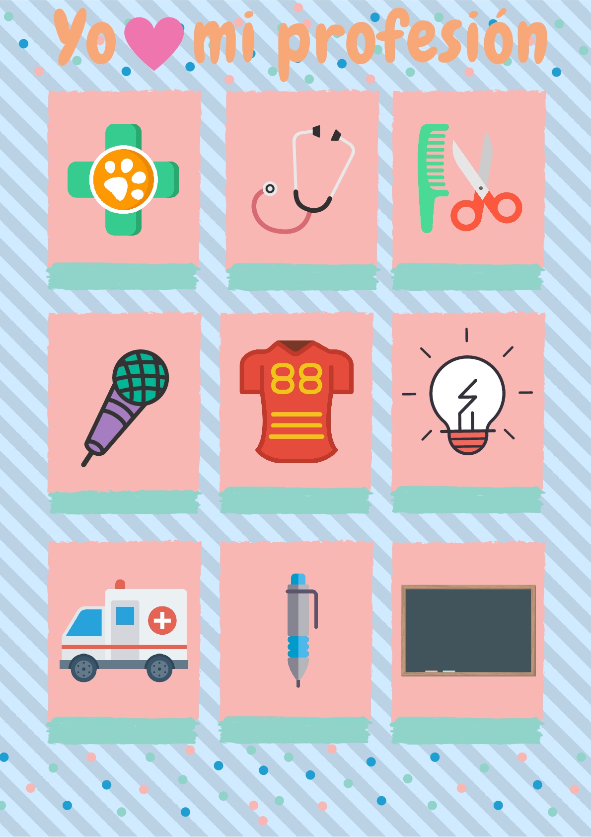 Ficha para hablar sobre la profesión preferida por tus alumnos. #activity #spanishteacher