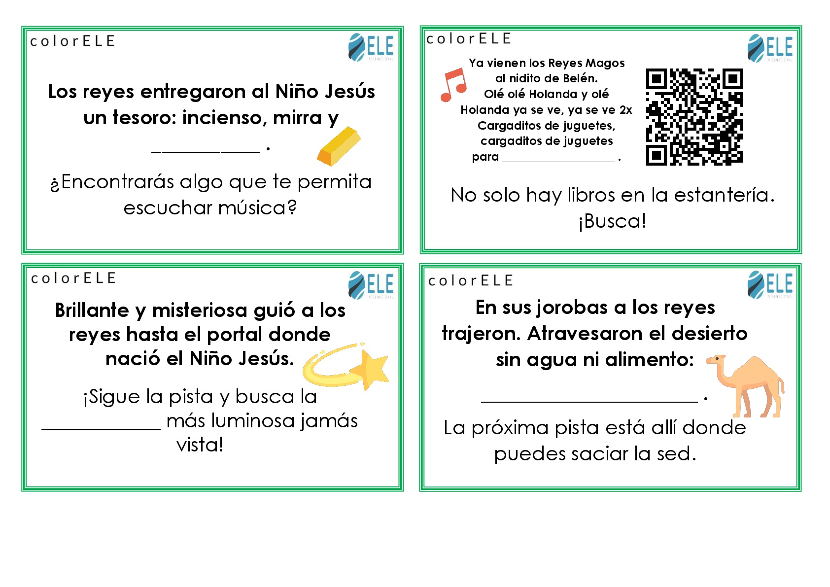 Actividad para trabajar la temática de los Reyes Magos en clase de español. #profedeele #spanishteacher