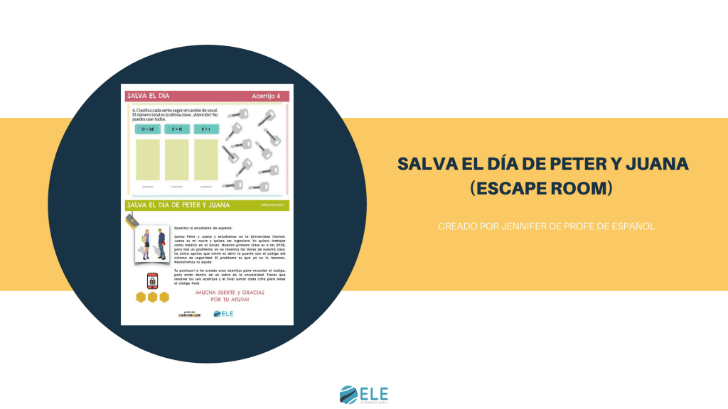 Juega a este divertido y didáctico escape room en clase de ELE. #spanishteacher #activity