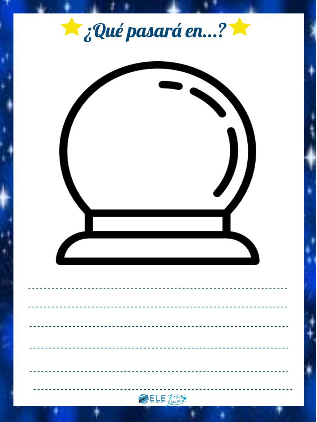 Actividad para enumerar los propósitos de 2018 en clases de ELE. #activity #2018 #spanishteacher