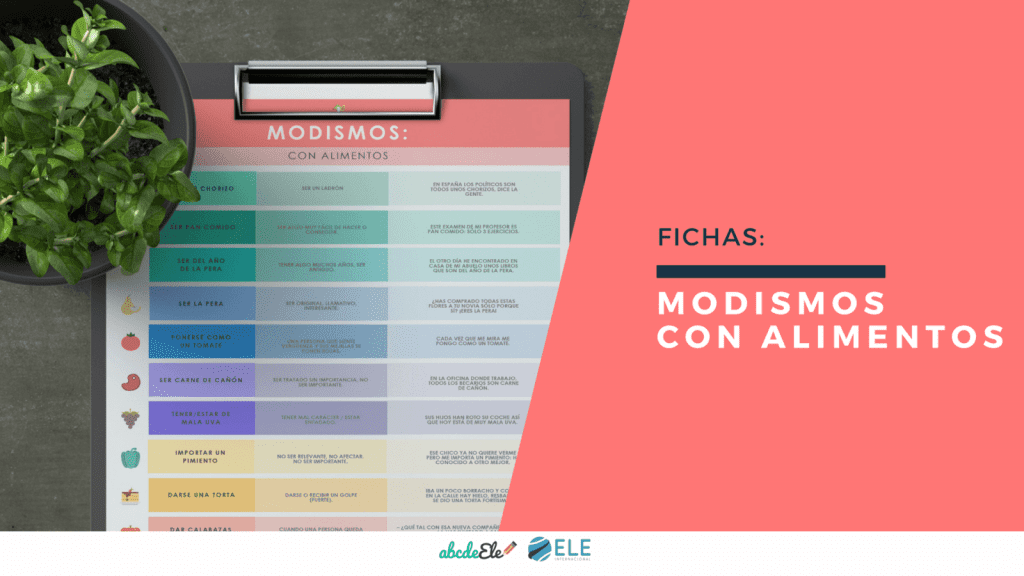 modismos con alimentos