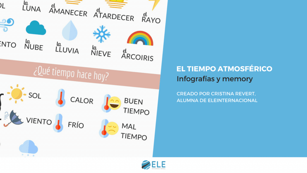 El tiempo atmosférico infografías y memory