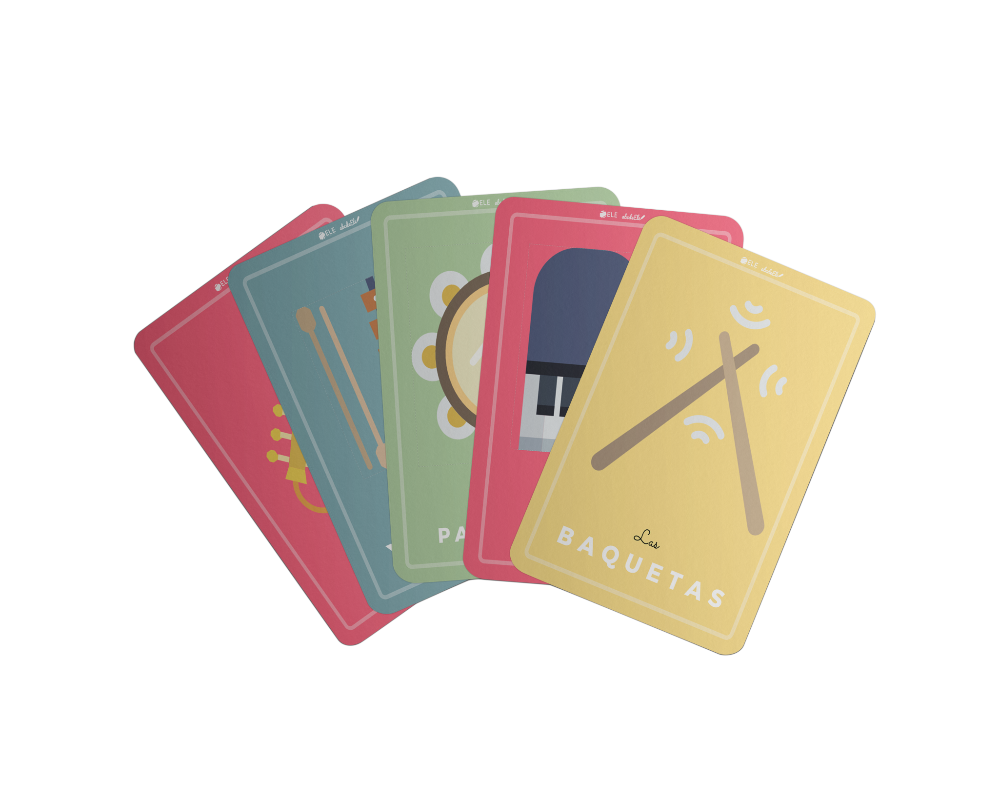 Instrumentos musicales. Tarjetas para trabajar vocabulario. #spanishvocabulary #profedeele