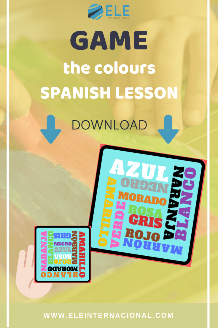 Vocabulary for Spanish lessons. Ideas to work with colours in Spanish. Ideas colors Spanish with kids. #teachspanish #teachingideas