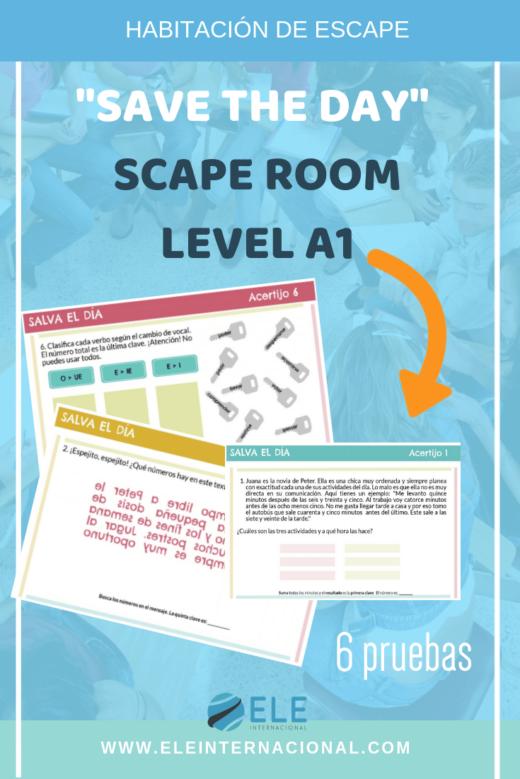 Juega a este divertido y didáctico escape room en clase de ELE. #spanishteacher #activity