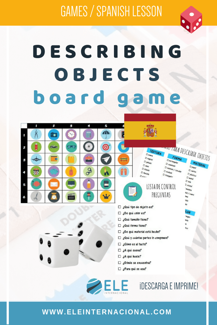 Actividades descargable sobre descripción de objetos 