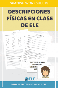 Actividades para trabajar las descripciones físicas en clase de ELE. Fichas de repaso y actividades. Juego para trabajar descripciones físicas. #profedeele #spanishteacher #profedeele Actividades para trabajar las descripciones físicas en clase de ELE. Fichas de repaso y actividades. Juego para trabajar descripciones físicas. #profedeele #spanishteacher #profedeele
