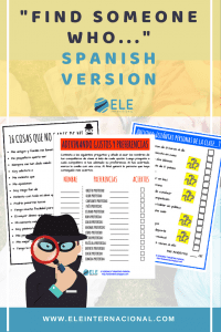 Encuentra a alguien que... Juego para hablar y conocer mejor al grupo en clase de idiomas. Perfecto para los primeros días. #vueltaalcole #clasedeespañol