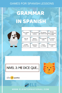 Actividades para trabajar gramática en clase de español de manera fácil y atractiva. #profedeele #spanishteacher