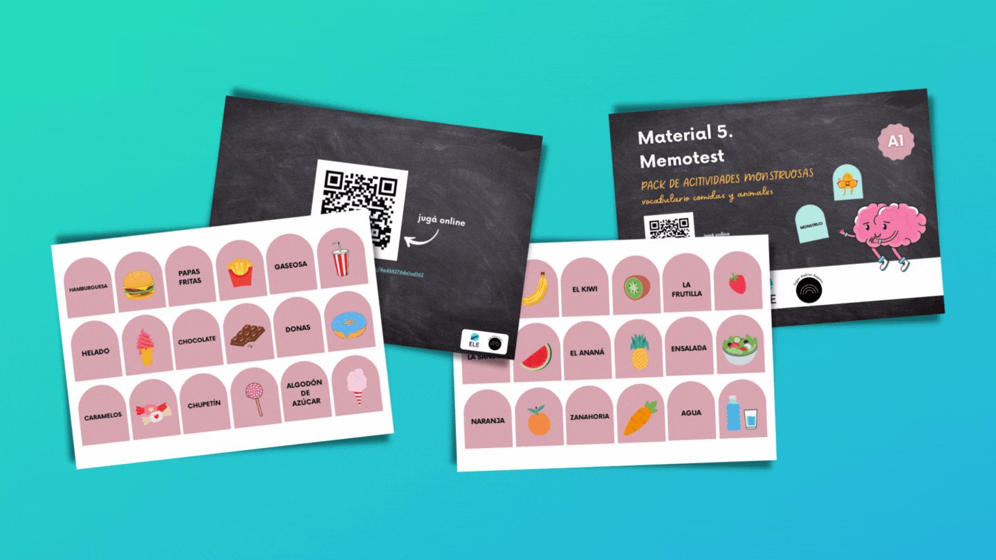 3 juegos de memotest para niños