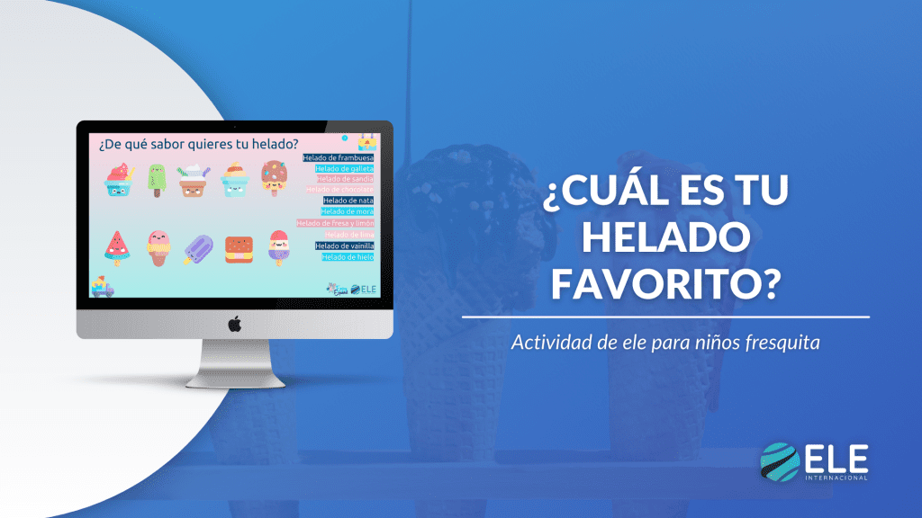 Actividad interactiva sobre helados en español para niños