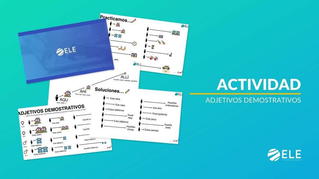 Los adjetivos demostrativos en español actividad