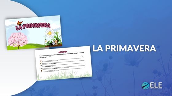 Actividad sobre la primavera en español