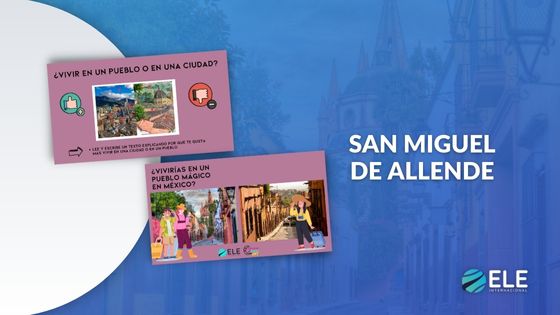 Actividad cultural sobre las diferencias entre pueblo y ciudad en español