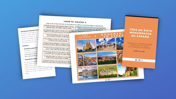 Tres en raya sobre monumentos de España