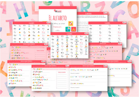 Actividad del alfabetos con fichas