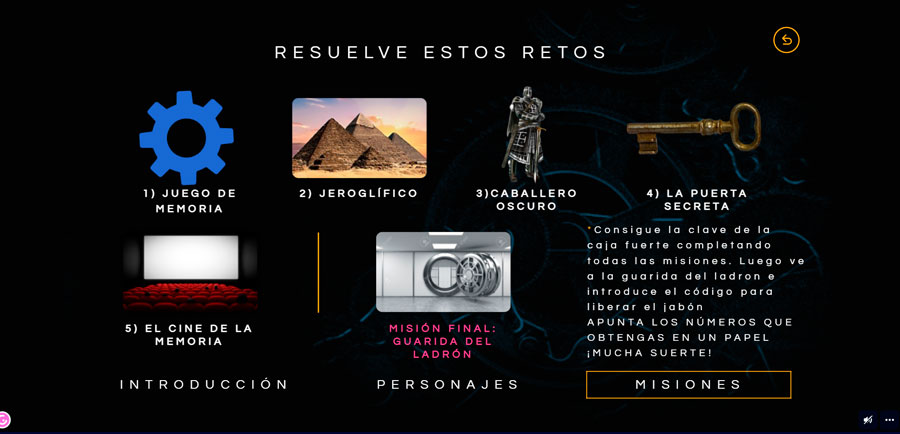 Ejemplo de breakout edu en Genially