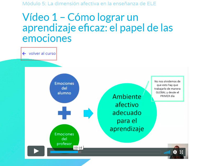 El papel de las emociones en el curso de formación de ELE general de ELEInternacional