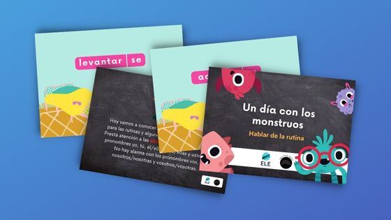 Genially para hablar de la rutina de la familia monstruo