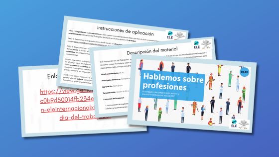 Genially con actividades sobre las profesiones en español
