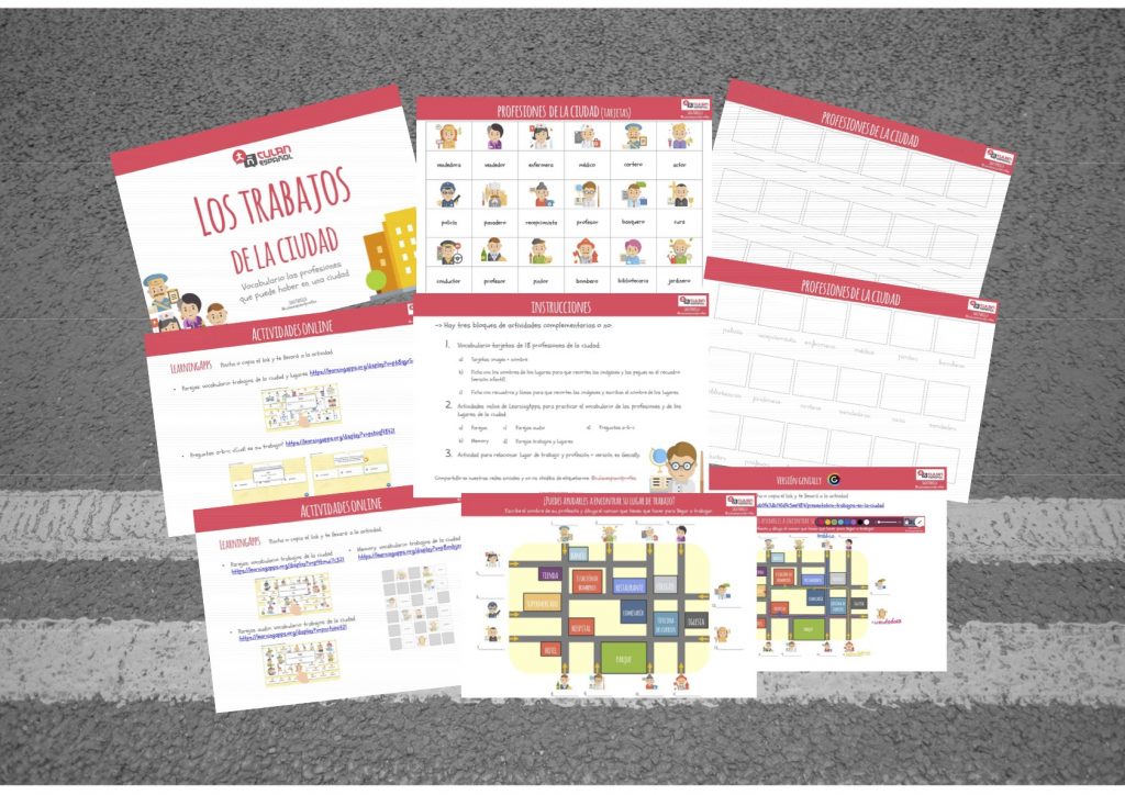 los trabajos de la ciudad para niños